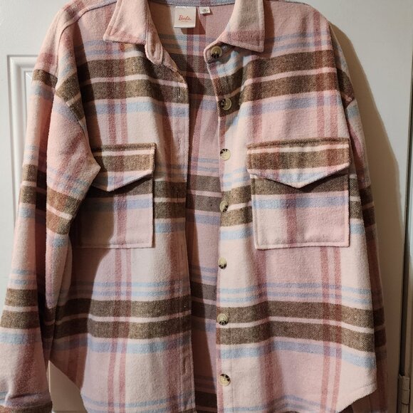 BARBIE Pink Flannel Shirt/ Jacket - Picture 7 of 7